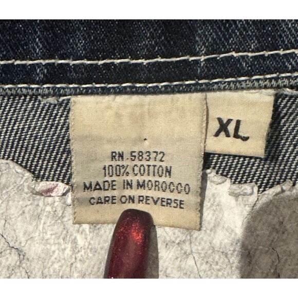 MENS VINTAGE PLATINUM FUBU FAT ALBERT DENIM JEAN JACKET SIZE XL - Picture 7 of 8